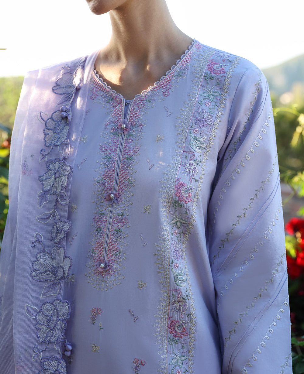 Republic Womenswear | Aylin Summer Lawn 24 | Meleze (D4-A) - Designer Dress with Intricate embroidery and embellishments. Shop elegent wedding dress at Maria Faisal.