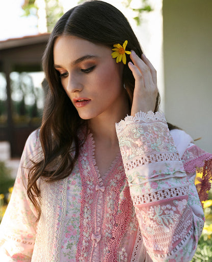 Republic Womenswear | Aylin Summer Lawn 24 | Rosa (D8-B) - Designer Dress with Intricate embroidery and embellishments. Shop elegent wedding dress at Maria Faisal.