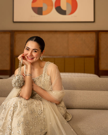 Faiza Saqlain | Reina Luxe | Penina - Formal Dress - available at Maria Faisal in UK and USA.