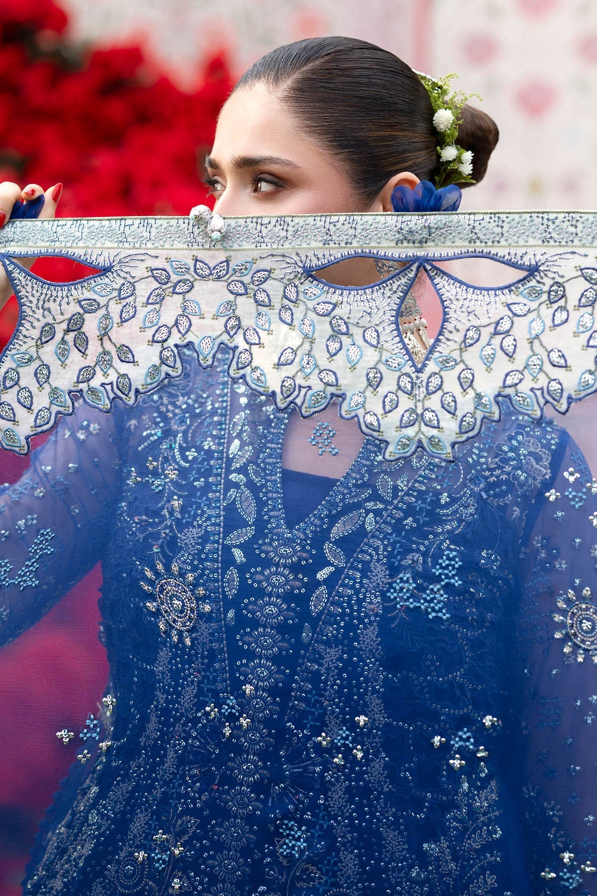 Nureh | Jhoomro Formals |NL-99 Mia - Formal Dress - available at Maria Faisal in UK and USA.
