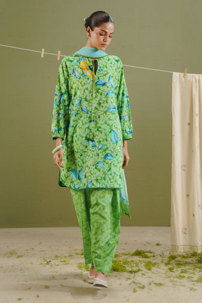 Zara Shahjahan | Coco Prints 26 | Kael-7B - Casual Dress - available at Maria Faisal in UK and USA.