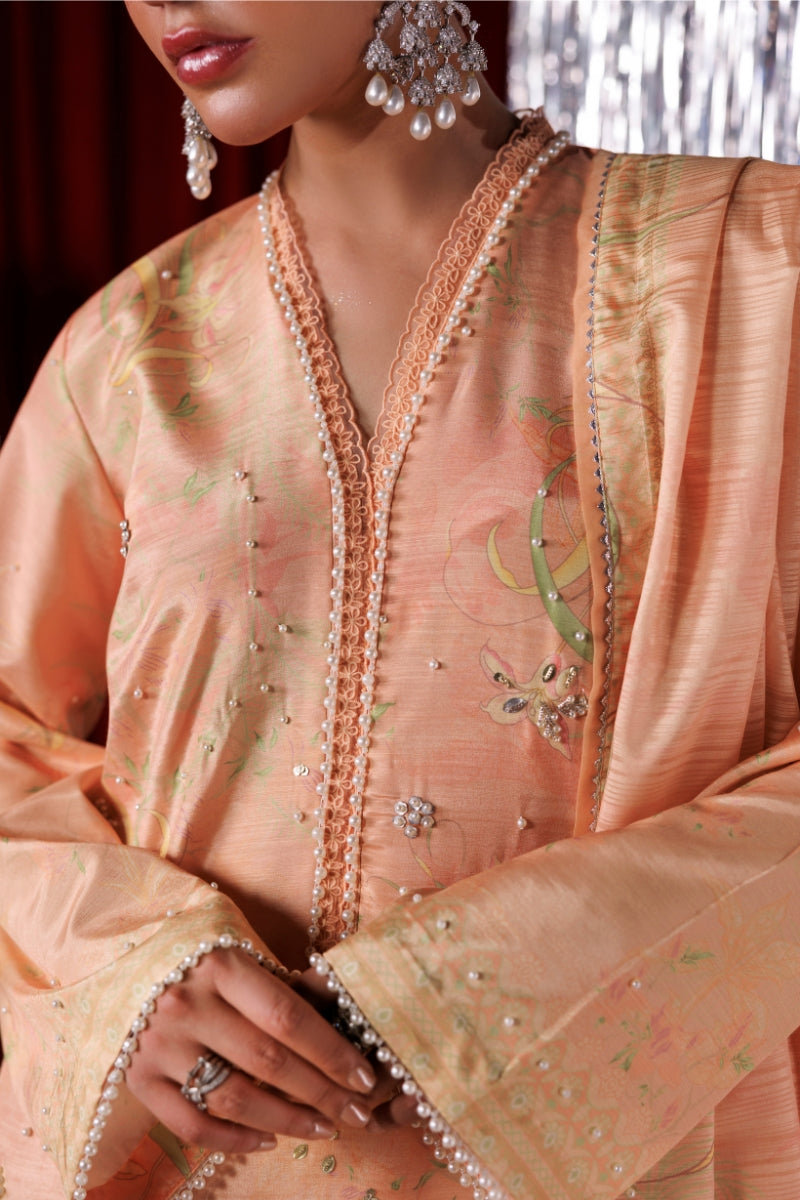 Rangrasiya | Luxe Silk 26 | Eloire - Luxury Dress - available at Maria Faisal in UK and USA.