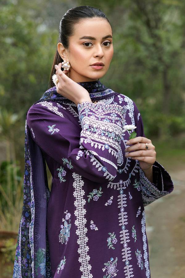 Farasha | Summer Weaves Embroidered Lawn | Regal Iris by Maria Faisal - Registered Vendor of : Farasha - type : Ladies Clothes - 100% original wedding dresses