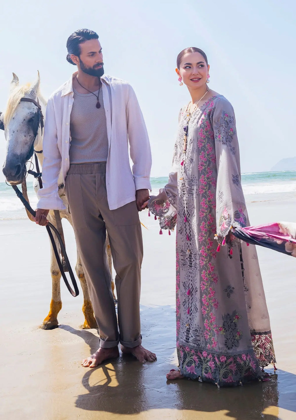 Elaf Premium | Hai Kuch Festive Lawn 24 | EHK-04 Alyaanah - Designer Dress with Intricate embroidery and embellishments. Shop elegent wedding dress at Maria Faisal.