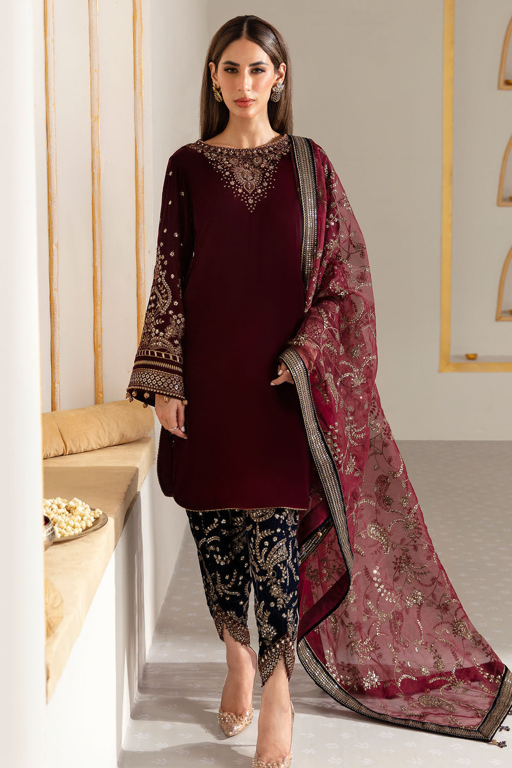 Jazmin | Velvet Edit 24 |  Velvet Formal VF-2017 - Wedding Dress - Maria Faisal