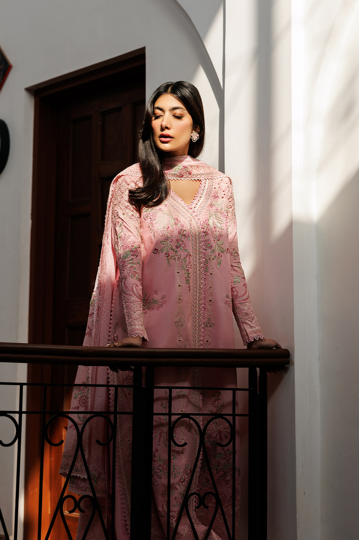 Emaan Adeel | Mirabelle Festive Luxury Lawn | FIONA - Luxury Dress - available at Maria Faisal in UK and USA.