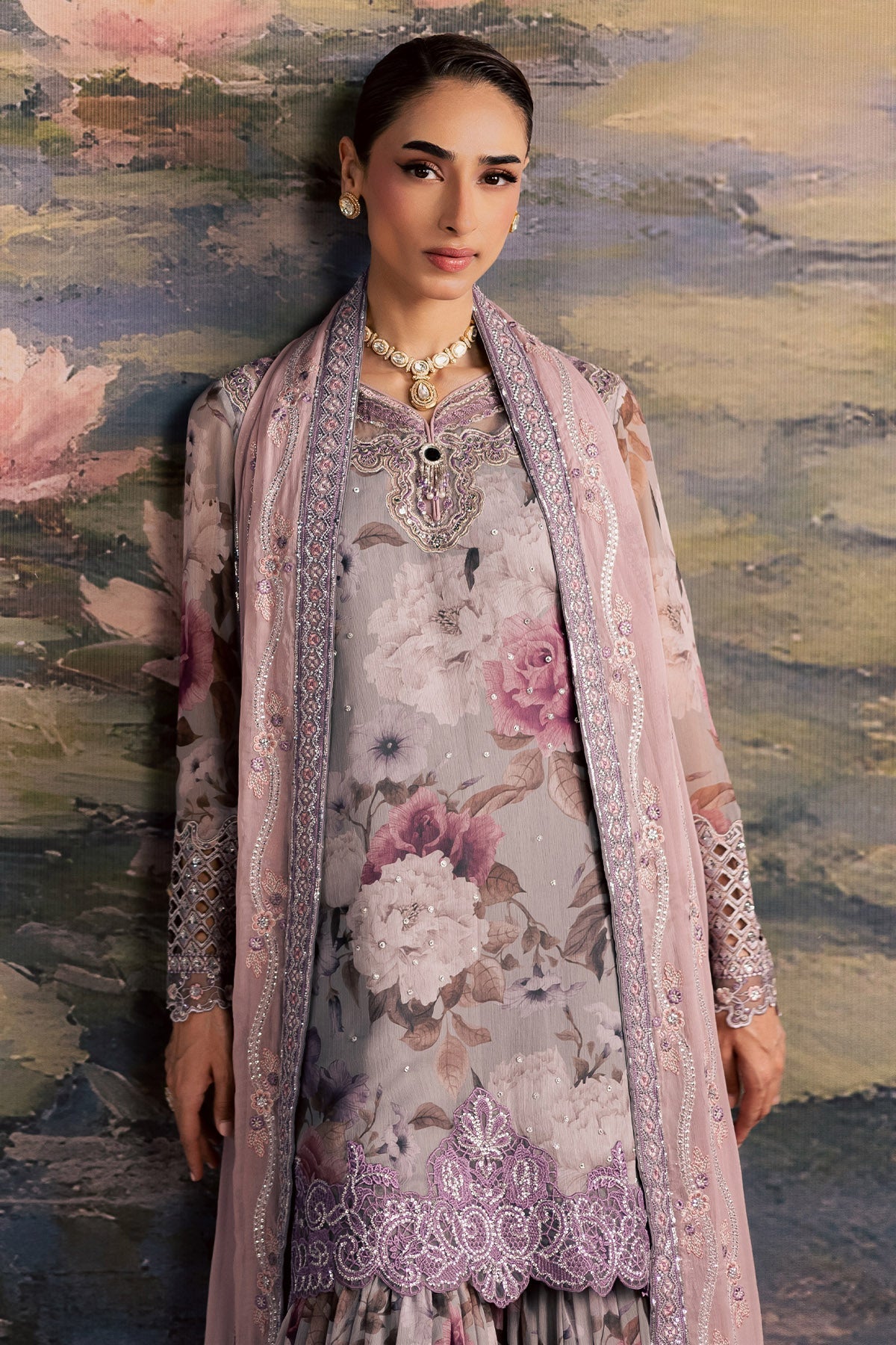 Nureh | Fancy Formal 26 | NP-786 - Formal Dress - available at Maria Faisal in UK and USA.