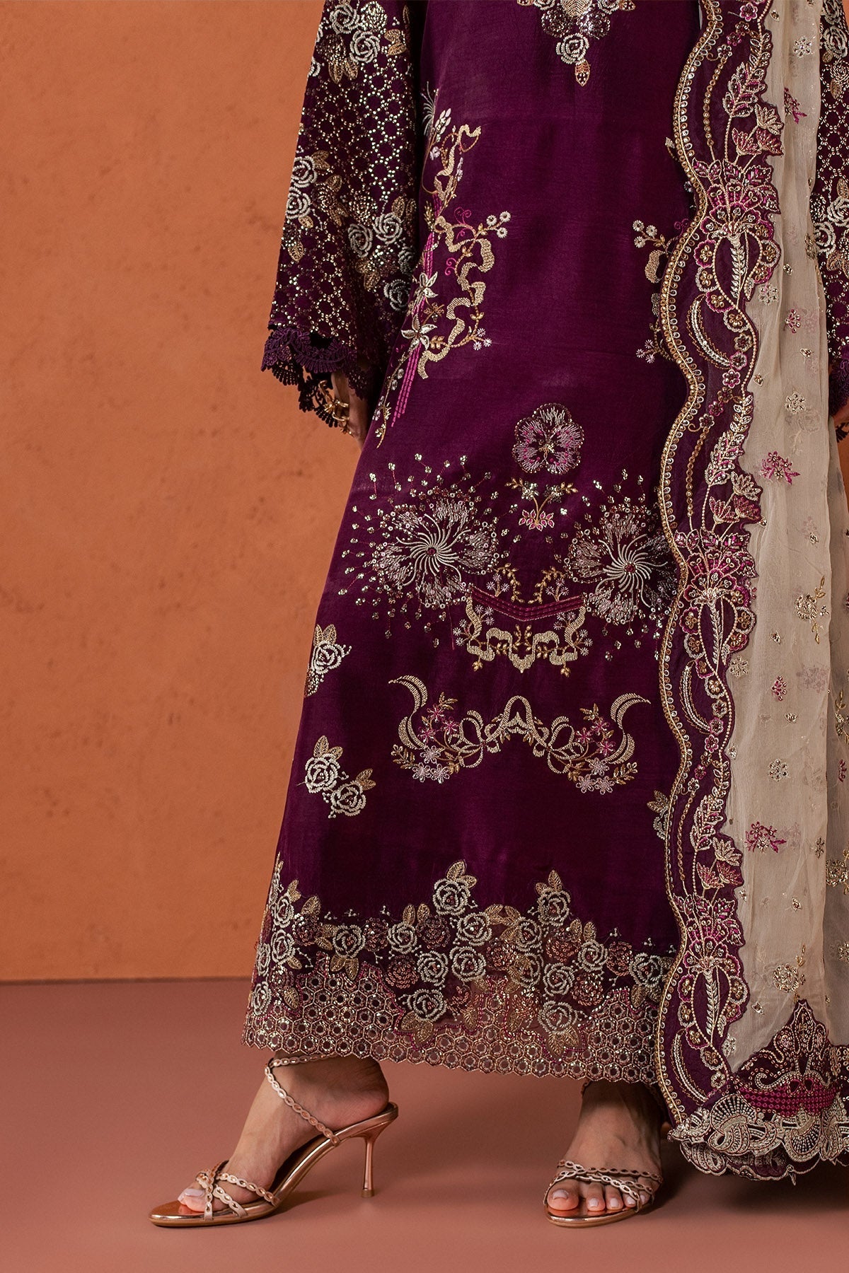 Nureh | Fancy Formal 26 | NP-829 - Formal Dress - available at Maria Faisal in UK and USA.