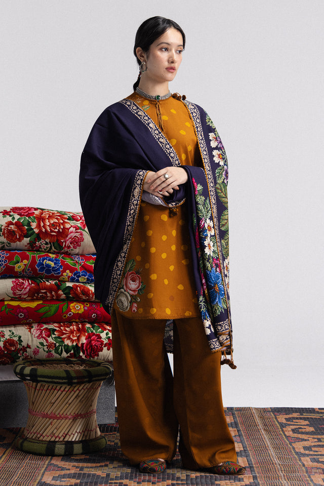 Zara ShahJahan | Coco Prints Winter 26 | Amelia-5B - Luxury Dress - available at Maria Faisal in UK and USA.