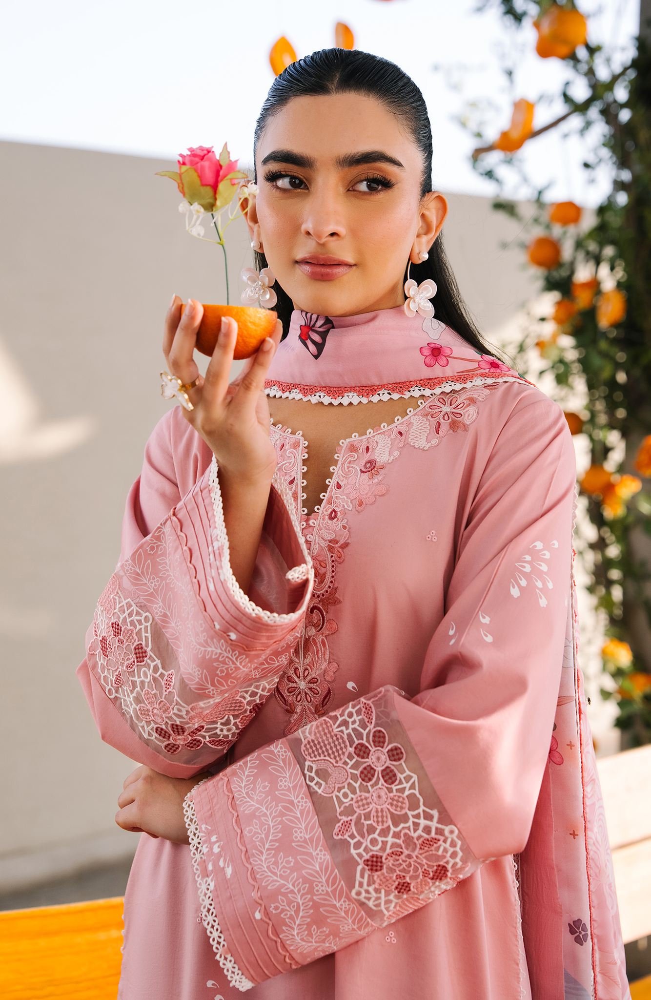 Seran | Afsanah Lawn | Ziva - Luxury Dress - available at Maria Faisal in UK and USA.