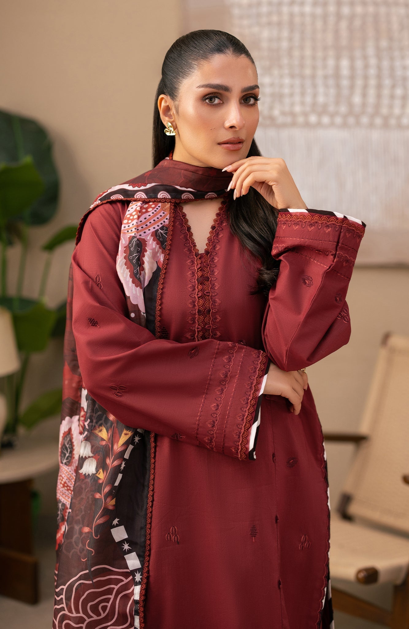 Seran | Afsanah Lawn |Rima - Luxury Dress - available at Maria Faisal in UK and USA.