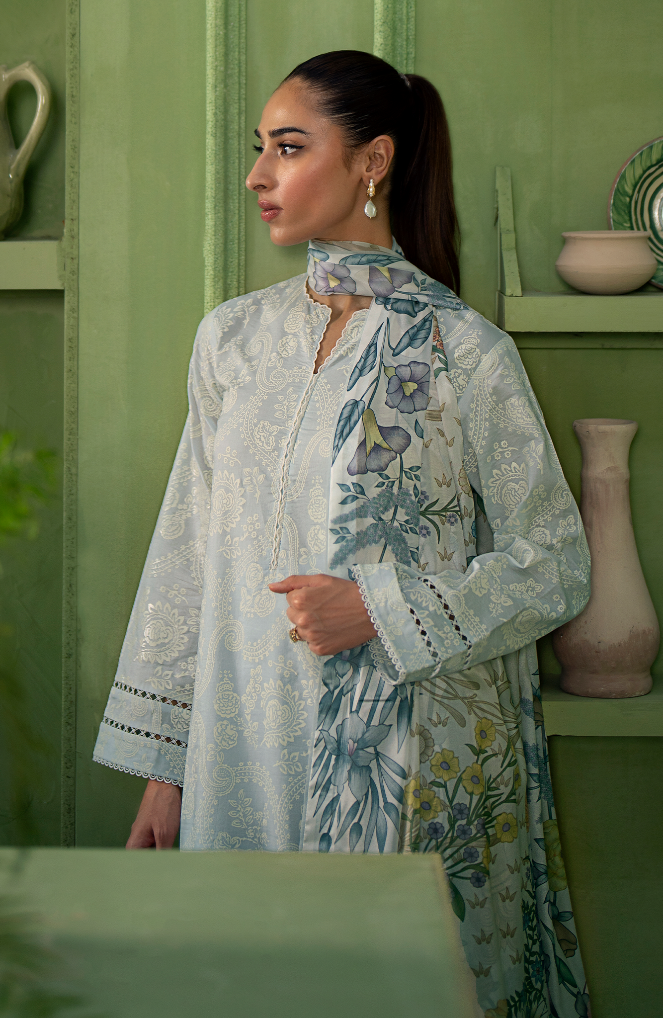 Seran | Artisan Lawn 25 | GLACE by Maria Faisal - Registered Vendor of : Seran - type : Ladies Clothes - 100% original wedding dresses