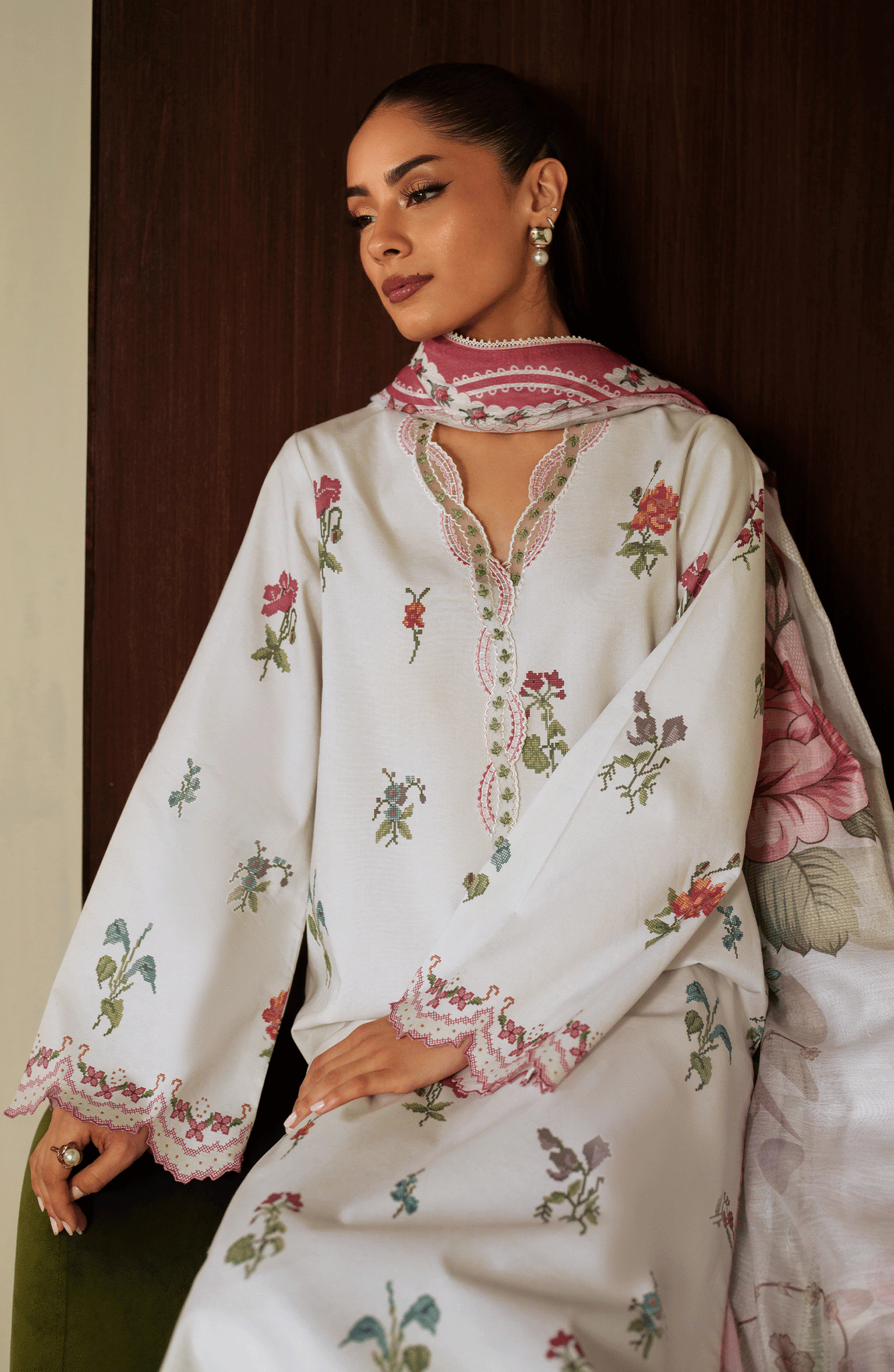 Seran | Ilara Cambric | GAELLE - Ladies Clothes - Maria Faisal