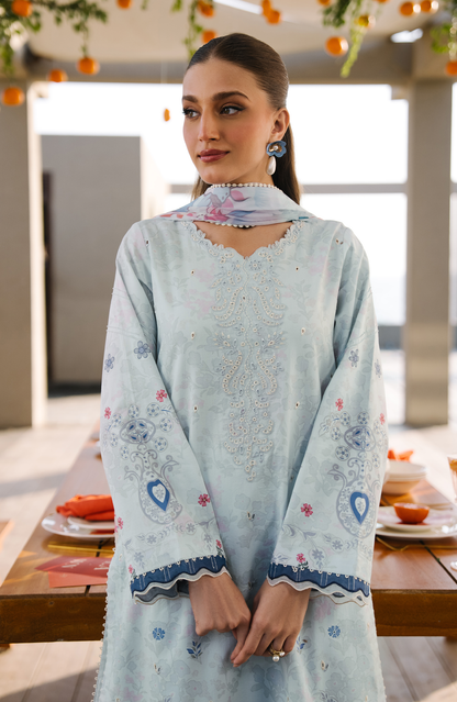 Seran | Afsanah Lawn | Alara - Luxury Dress - available at Maria Faisal in UK and USA.