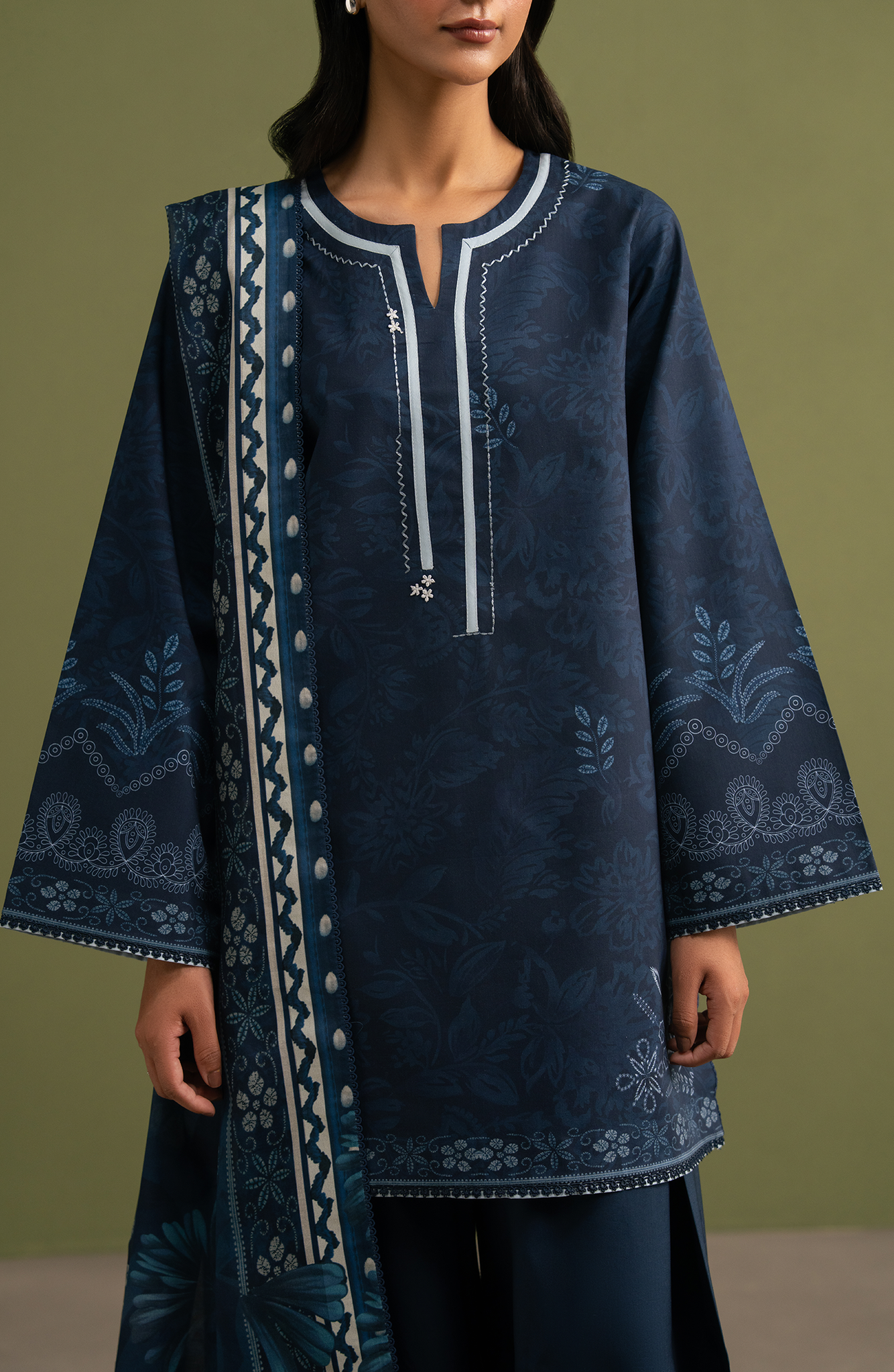 Seran | Essentials Casual | Zayel - Casual Dress - available at Maria Faisal in UK and USA.