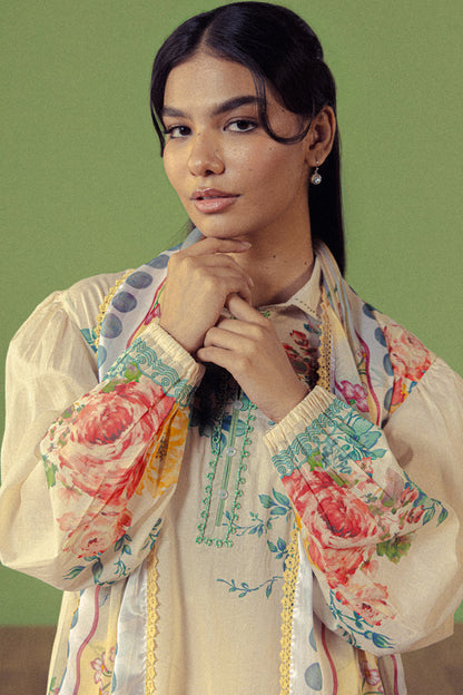 Zara Shahjahan | Coco Prints 26 | Celene-4A - Casual Dress - available at Maria Faisal in UK and USA.