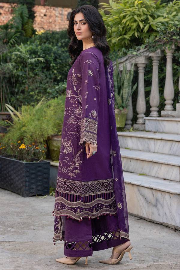 Farasha | Summer Weaves Embroidered Lawn | Raven Plum by Maria Faisal - Registered Vendor of : Farasha - type : Ladies Clothes - 100% original wedding dresses