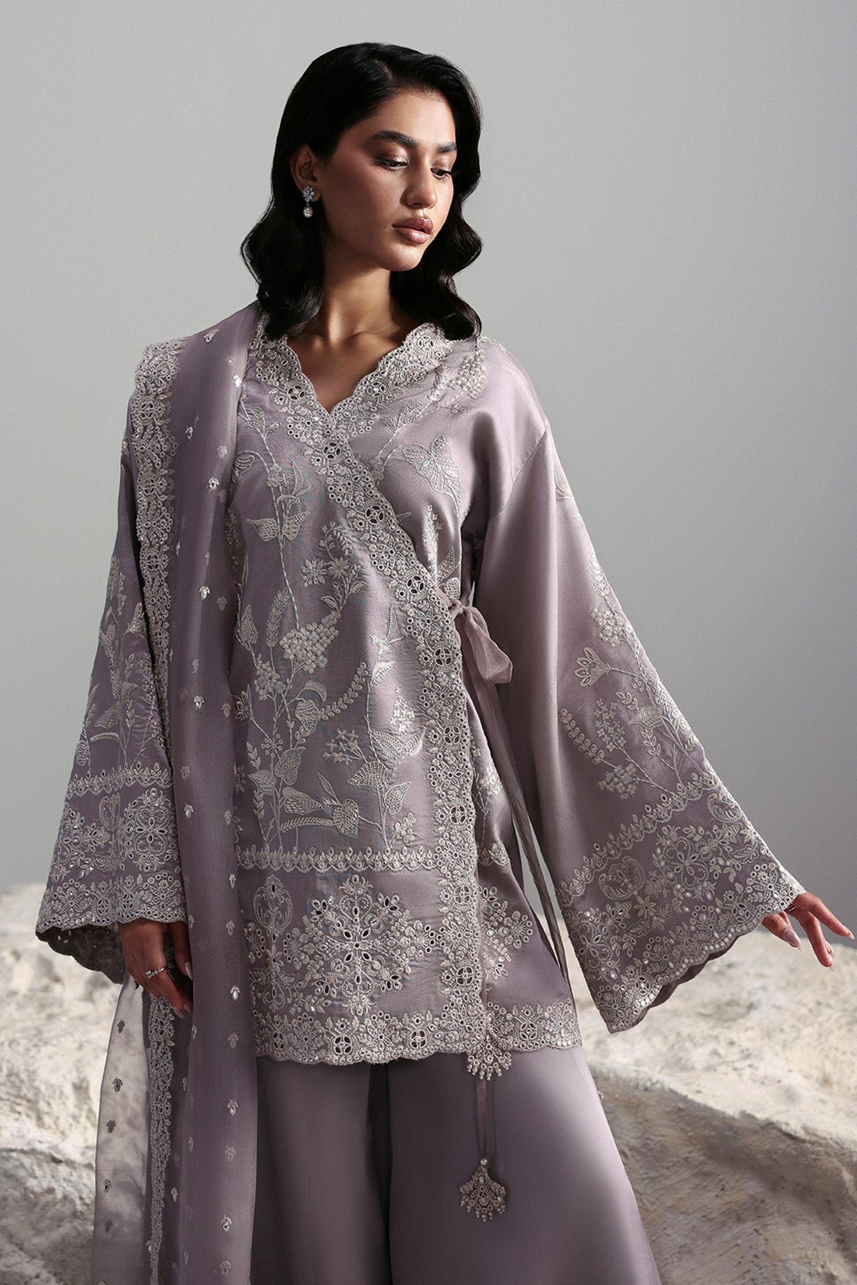 Afrozeh | Slate Ready to Wear | Cressida - Ladies Clothes - Maria Faisal