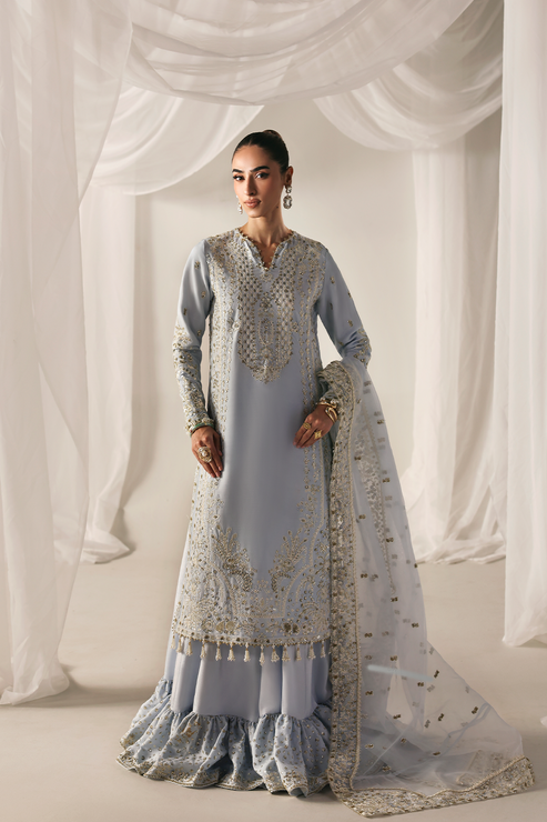 Emaan Adeel | Serein Luxe Silk | OPULENT OASIS - Formal Dress - available at Maria Faisal in UK and USA.