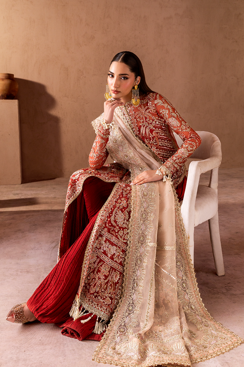 Emaan Adeel | Clay Couture | SOLIN - Formal Dress - available at Maria Faisal in UK and USA.
