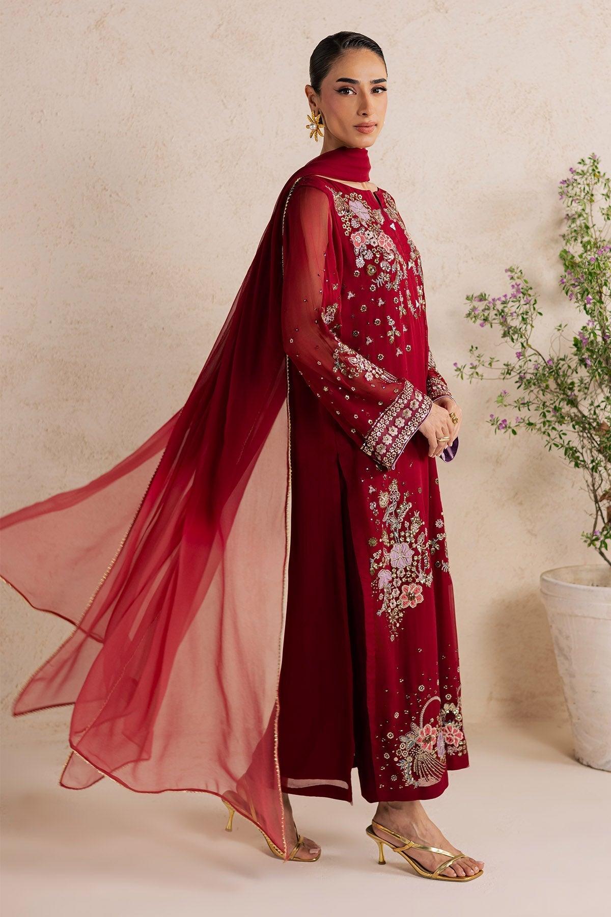 Nureh | Fancy Formal 26 | NP-815 - Formal Dress - available at Maria Faisal in UK and USA.