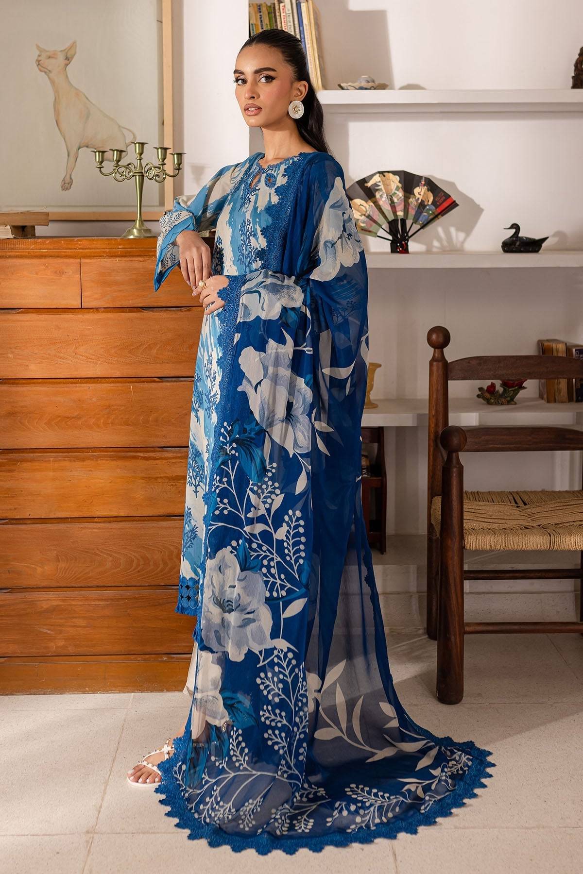 Nureh | Printed Lawn 25 | SP-148 by Maria Faisal - Registered Vendor of : Nureh - type : Ladies Clothes - 100% original wedding dresses