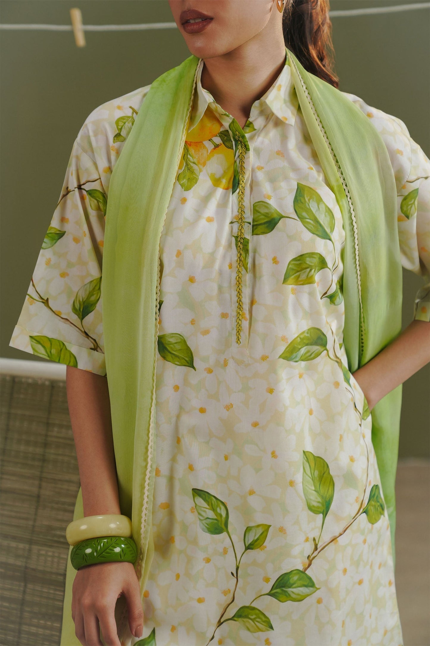 Zara Shahjahan | Coco Prints 26 | Kael-7A - Casual Dress - available at Maria Faisal in UK and USA.