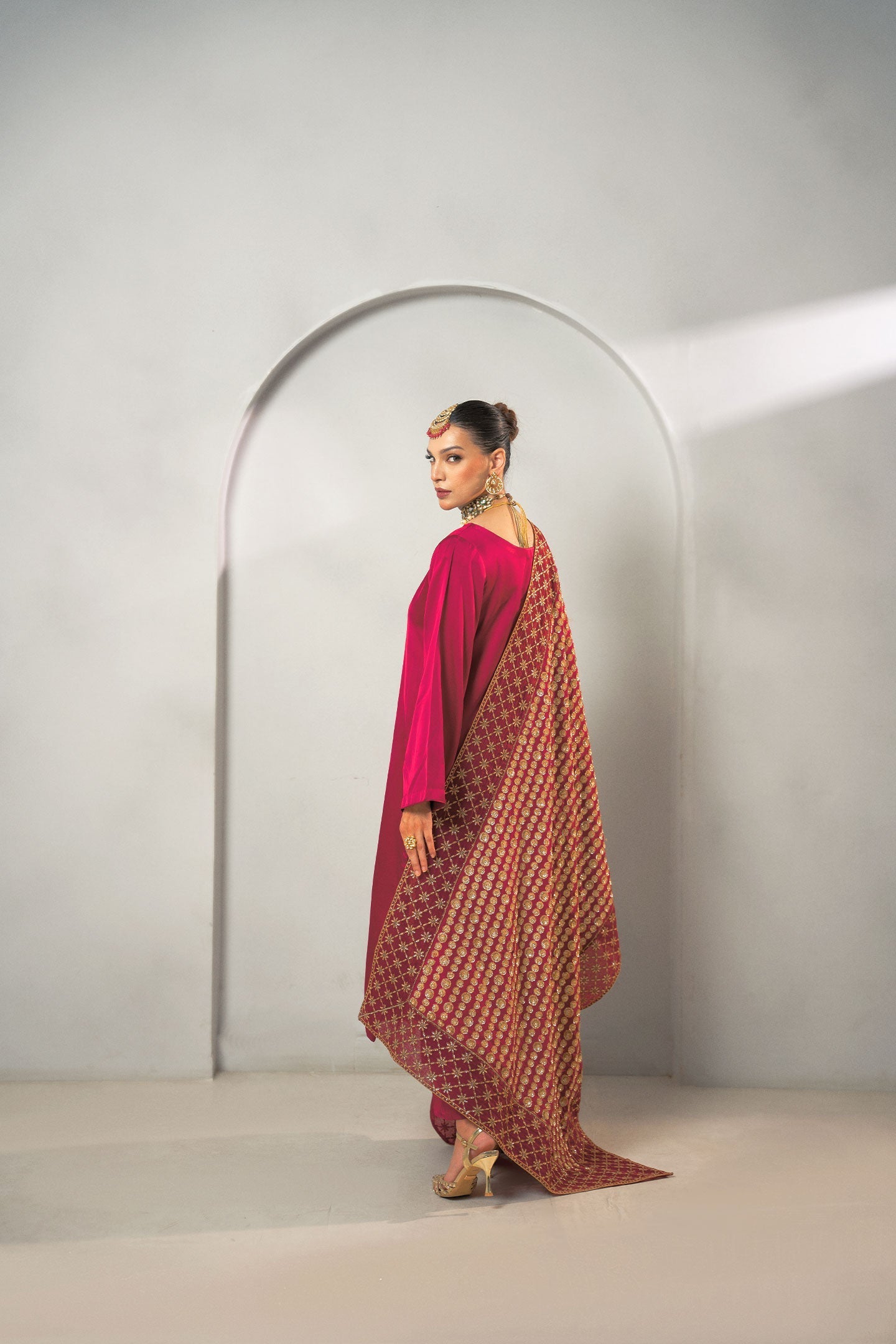 Fozia Khalid | Dilkash Festive Wear 25 | Gulbahar - Formal Dress - available at Maria Faisal in UK and USA.