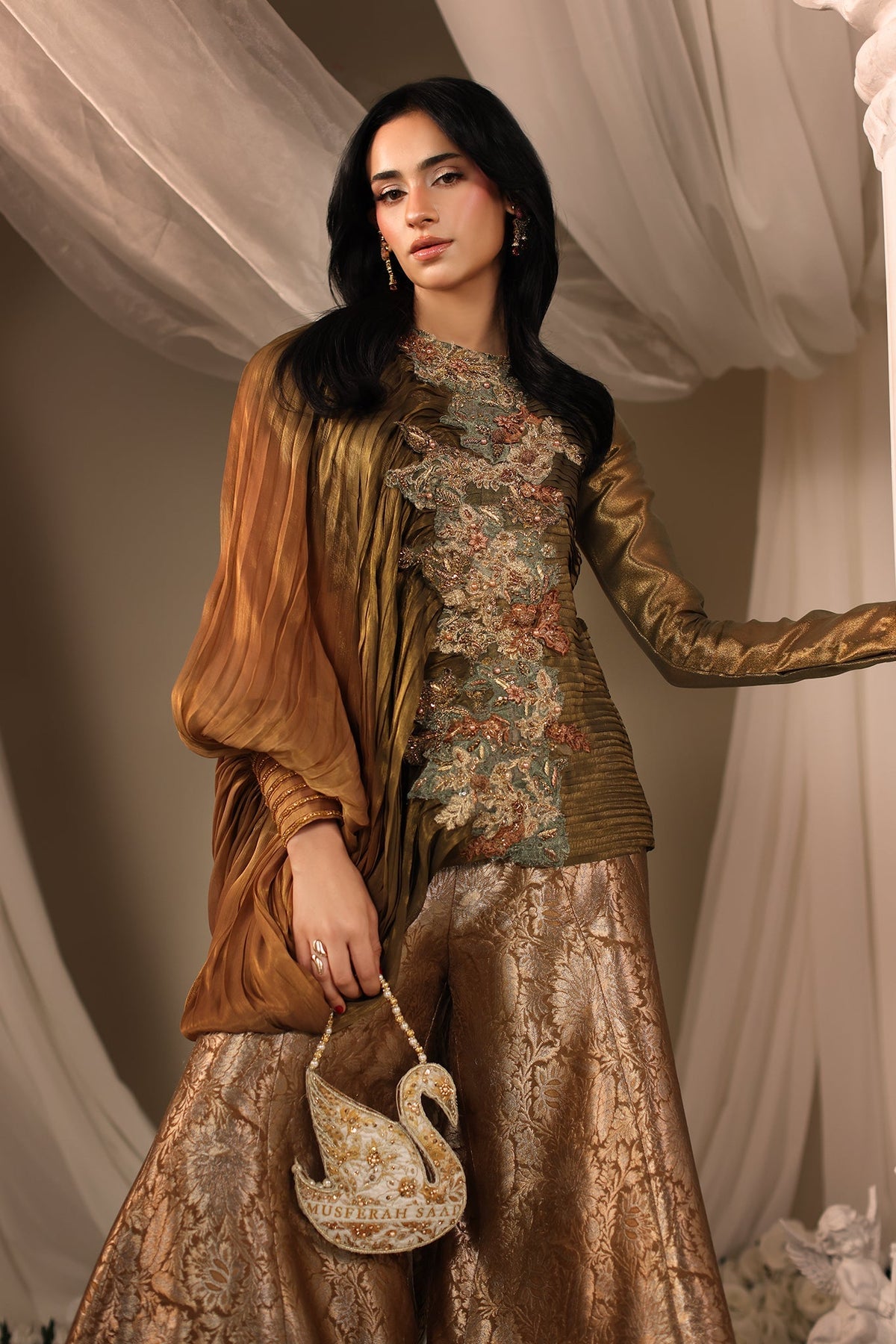 Musferah Saad | Casa Blance |Avant Garde - Bridal Dress - available at Maria Faisal in UK and USA.