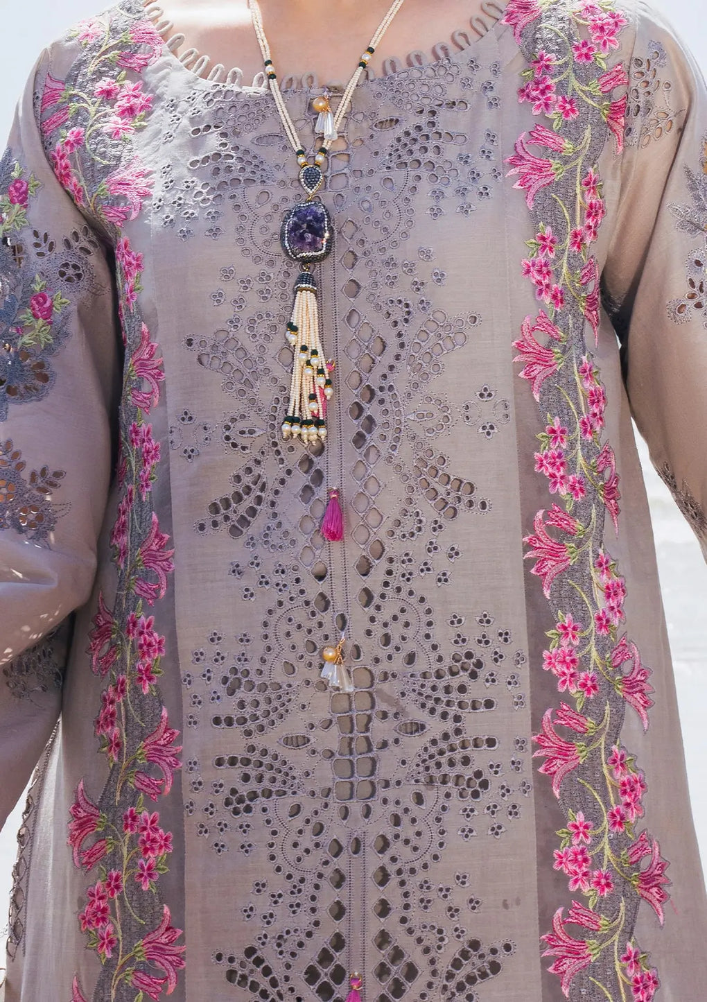 Elaf Premium | Hai Kuch Festive Lawn 24 | EHK-04 Alyaanah - Designer Dress with Intricate embroidery and embellishments. Shop elegent wedding dress at Maria Faisal.
