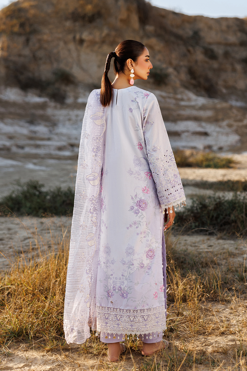 Emaan adeel | Sunlit Groove Luxury Lawn 26 | SUNLIT SWAY - Luxury Dress - available at Maria Faisal in UK and USA.