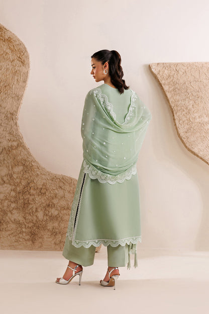 Farasha | Chiffon Threads 26 | Pastel Mint - Formal Dress - available at Maria Faisal in UK and USA.