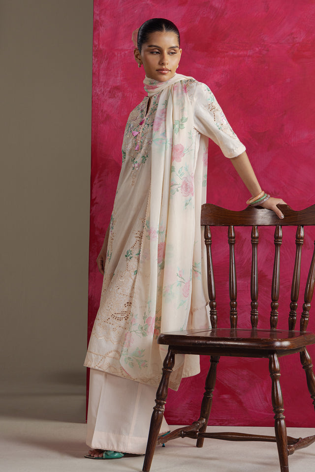Zara Shahjahan | Coco Prints 26 | YUZAIRA - Casual Dress - available at Maria Faisal in UK and USA.