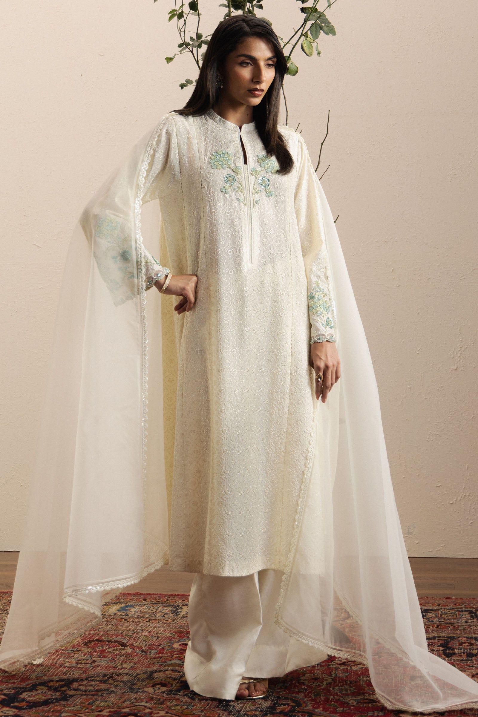 ZaraShahJahan | SS26 | Gulshaam - Festive Dress - available at Maria Faisal in UK and USA