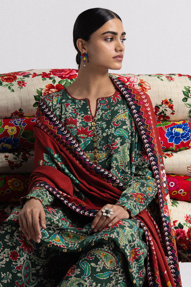 Zara ShahJahan | Coco Prints Winter 26 | Sofia-6B - Luxury Dress - available at Maria Faisal in UK and USA.