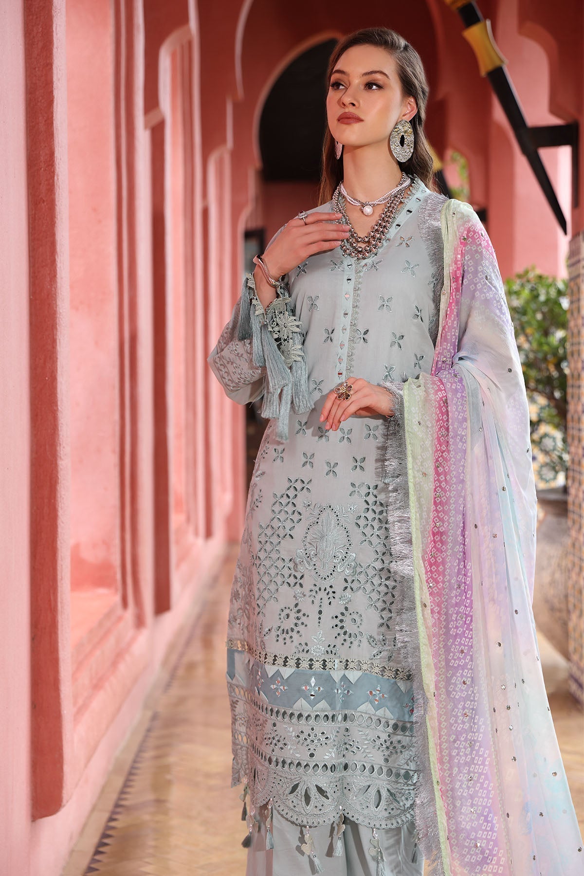 Nureh | Bazaar Lawn 25 | NE-111 by Maria Faisal - Registered Vendor of : Nureh - type : Ladies Clothes - 100% original wedding dresses