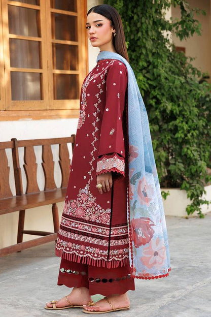 Farasha | Summer Weaves Embroidered Lawn | Crimson Glow by Maria Faisal - Registered Vendor of : Farasha - type : Ladies Clothes - 100% original wedding dresses
