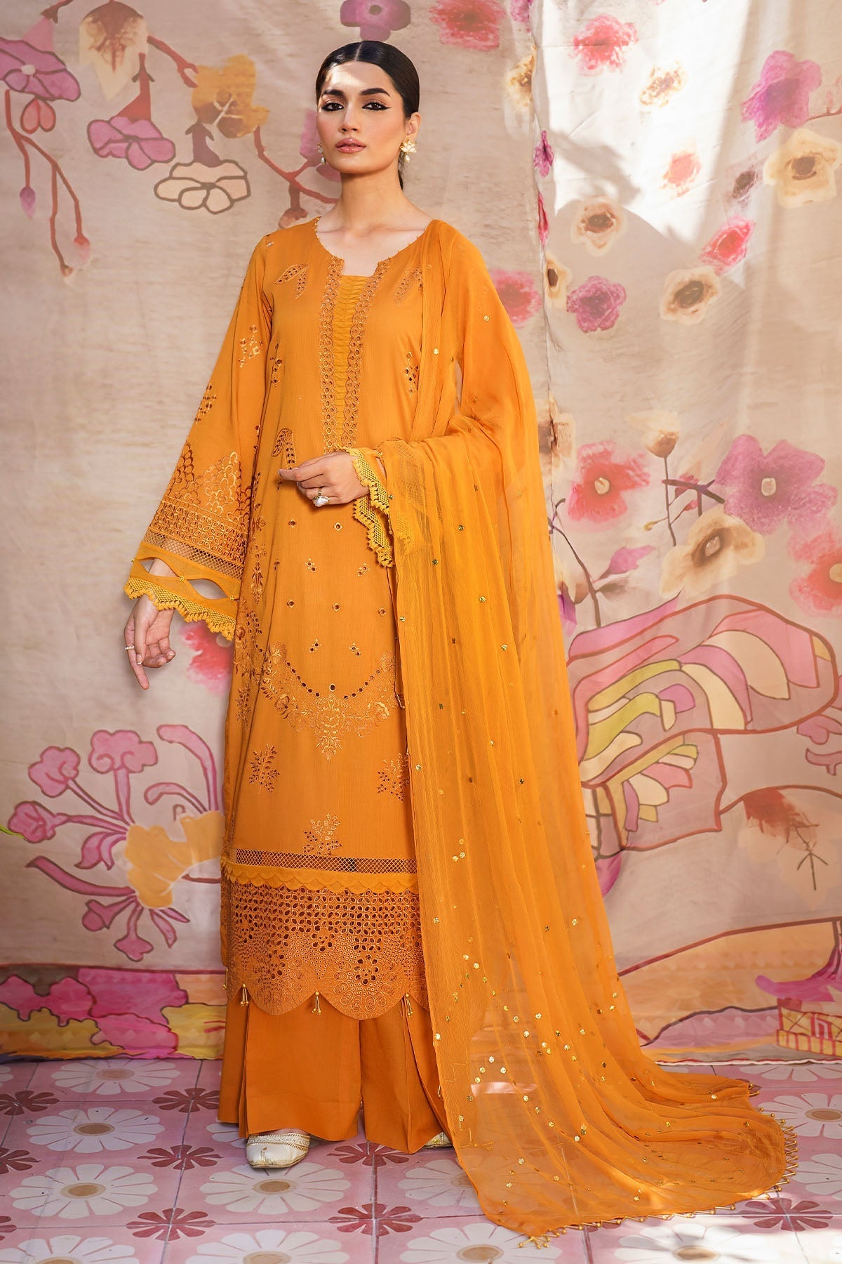 Nureh | Bazaar Lawn | NS-138 - Ladies Clothes - Maria Faisal