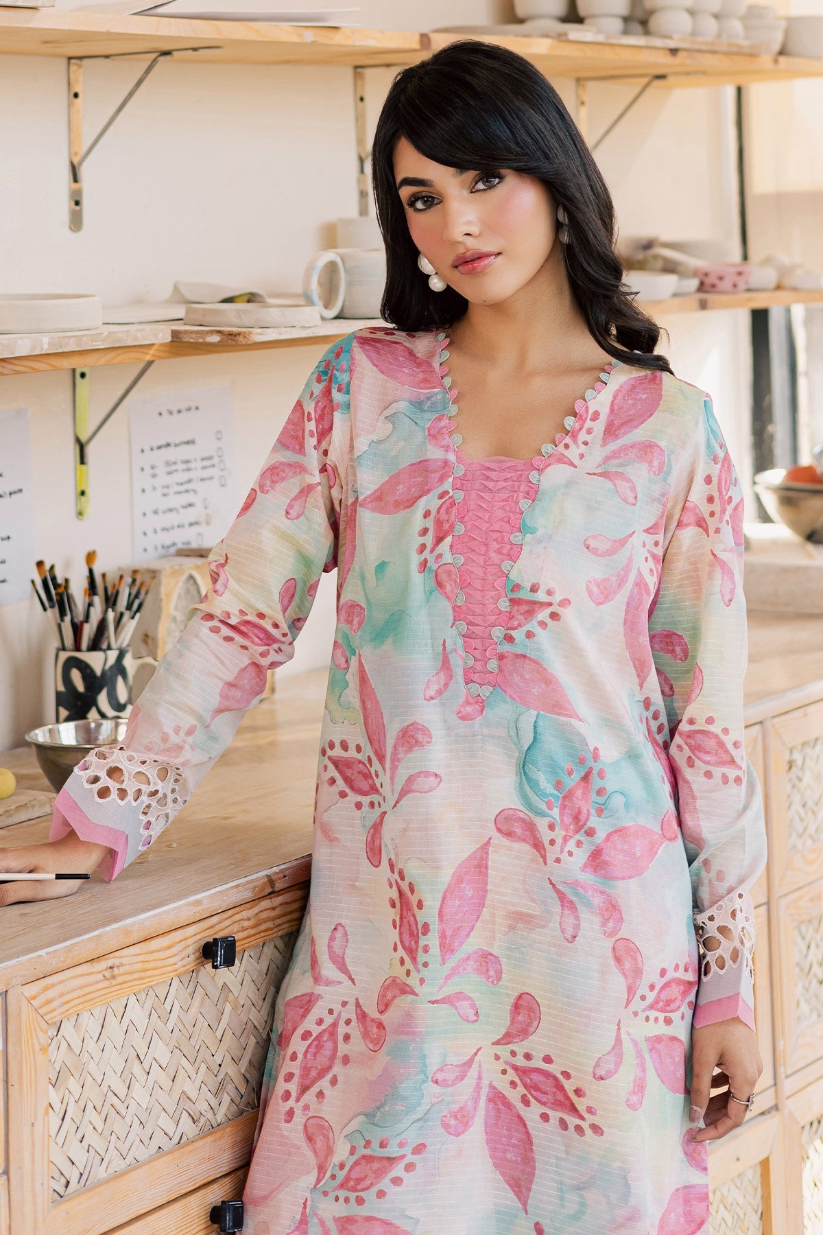 Nureh | Ballerina Summer 26 |NU2-194 - Dress - available at Maria Faisal in UK and USA.