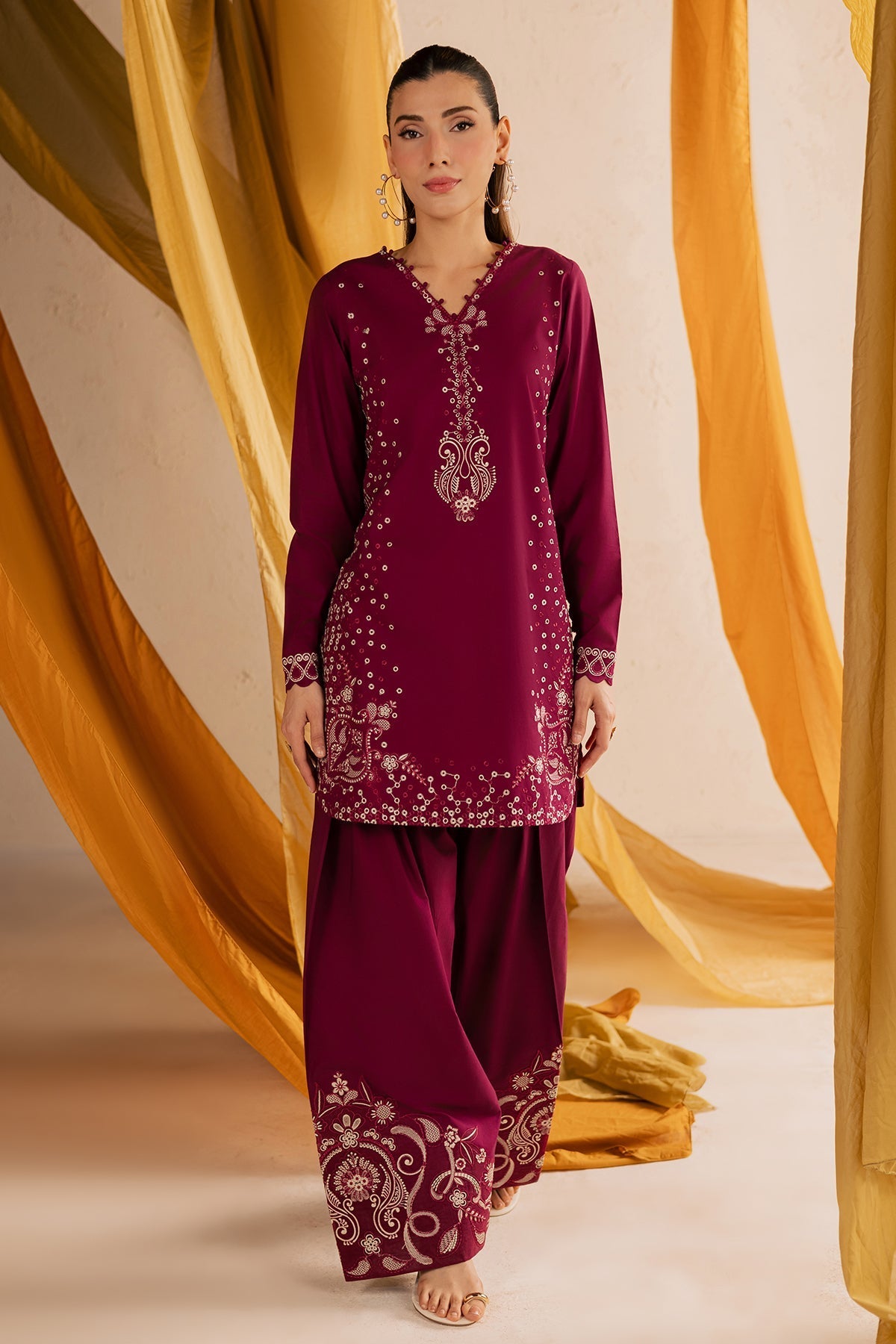 Nureh | Shades of Summer | NP-679 - Luxury Dress - available at Maria Faisal in UK and USA.