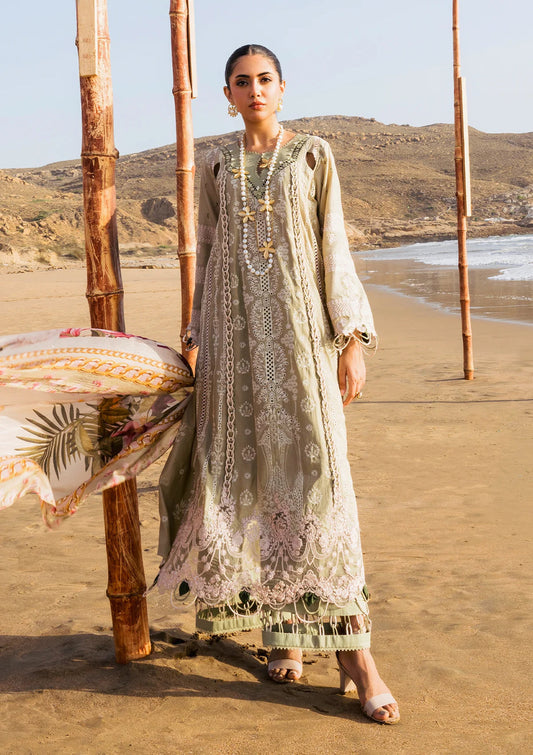 Elaf Premium | Hai Kuch Festive Lawn 24 | EHK-08 Pur Shokh - Designer Dress with Intricate embroidery and embellishments. Shop elegent wedding dress at Maria Faisal.
