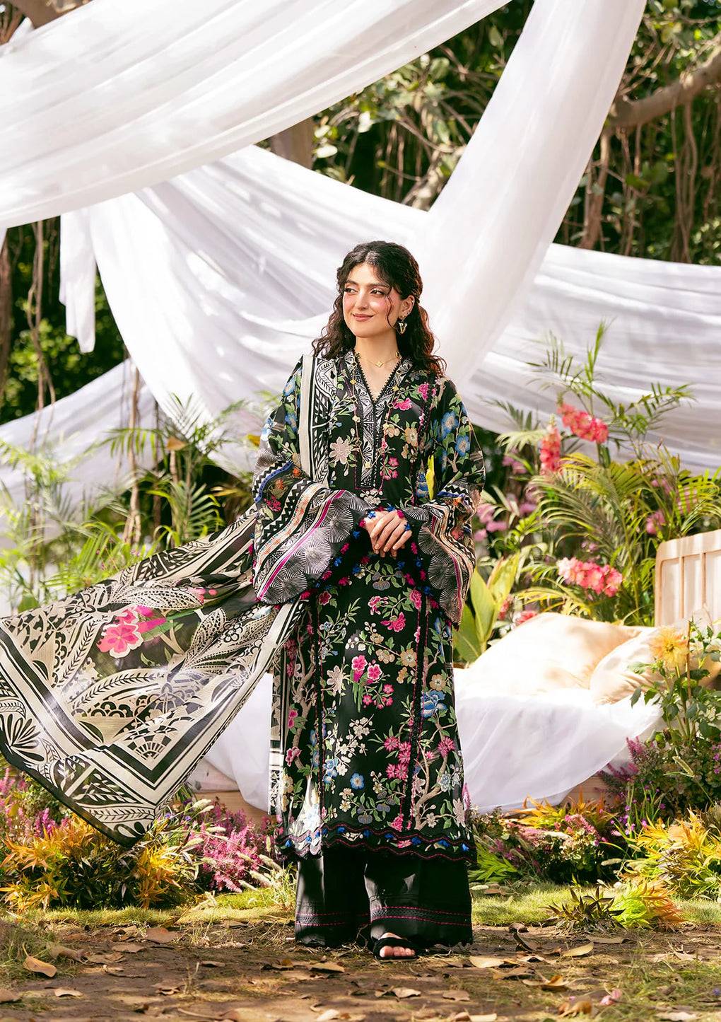 Elaf Premium | Prints 25 | EPS-8B ELAROSE by Maria Faisal - Registered Vendor of : Elaf Premium - type : Ladies Clothes - 100% original wedding dresses
