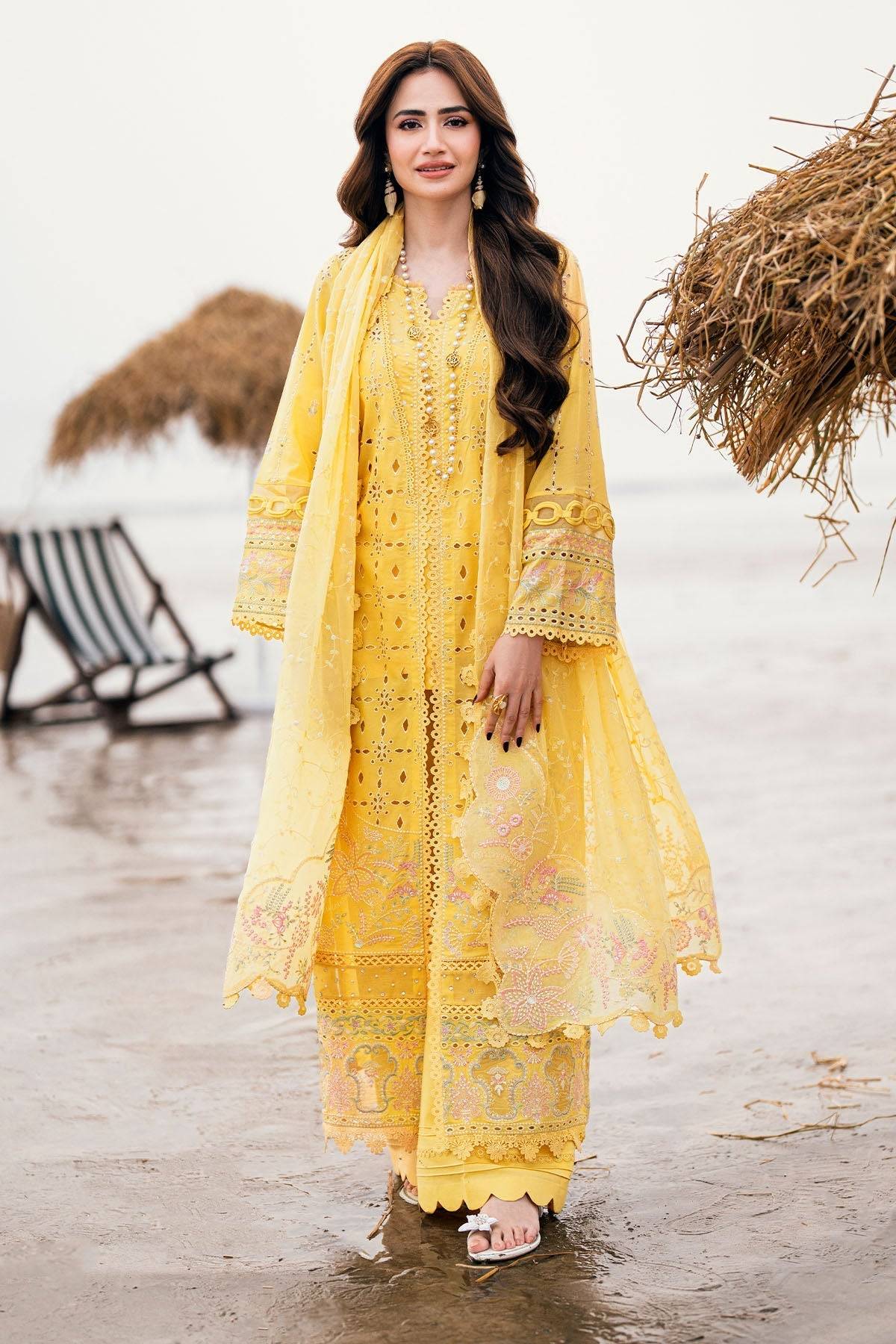 Nureh | Khuwab Luxury Lawn | NE-144 by Maria Faisal - Registered Vendor of : Nureh - type : - 100% original wedding dresses