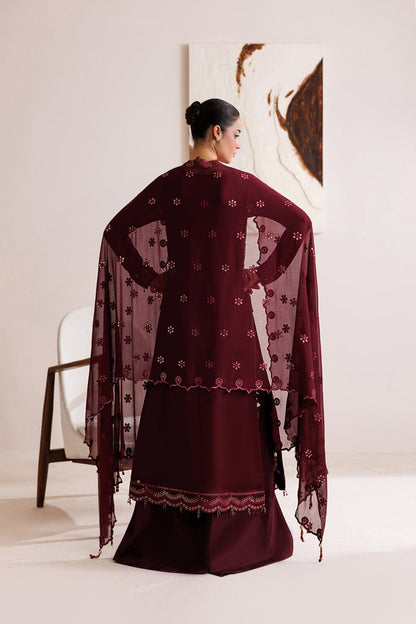 Farasha | Chiffon Threads 26 | Crimson Grace - Formal Dress - available at Maria Faisal in UK and USA.