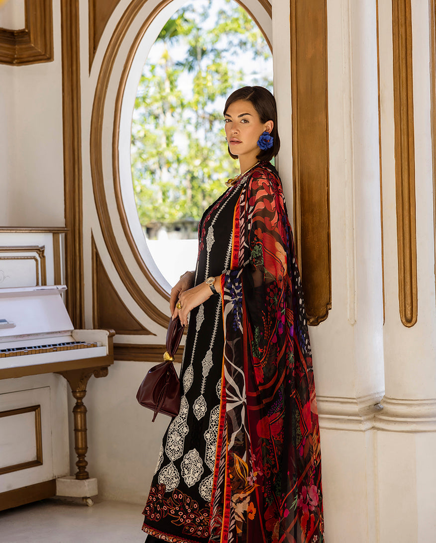 Esmel | Mon Tresor Luxe Lawn 26 | Amor Omnia Vincit - Luxury Dress - available at Maria Faisal in UK and USA.