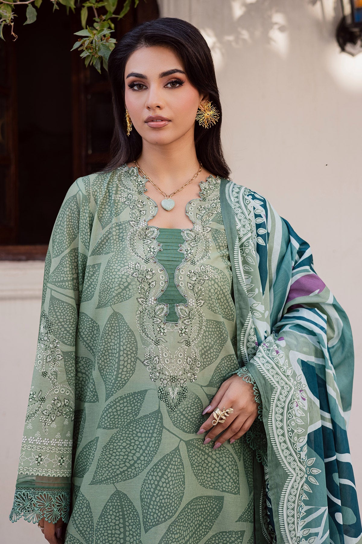 Nureh | Rania Prints | NR-02 - Casual Dress - available at Maria Faisal in UK and USA.