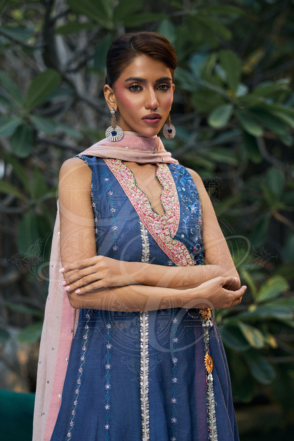 Layla Chatoor | Luxury Pret | Leena - Luxury Dress - available at Maria Faisal in UK and USA.