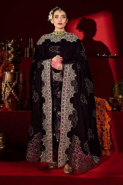 Nureh | Maya Velvet | NW-91 - Formal Dress - available at Maria Faisal in UK and USA.