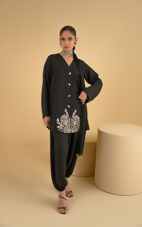 Sana Abbas | La Fiesta | Zara - Luxury Dress - available at Maria Faisal in UK and USA.