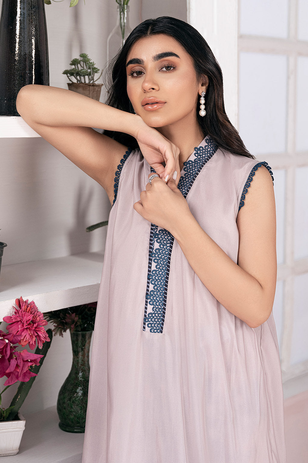 Vanya | Co Ords | CO-41 - Casual Dress - available at Maria Faisal in UK and USA.